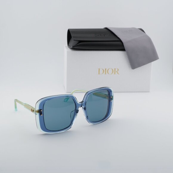 Dior DIORHIGHLIGHT S3F 30B0 Square Sunglasses - Shiny Blue \\ Blue Grey main image 8